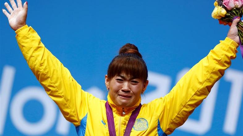 maija maneza london 2012 dvigovanje uteži