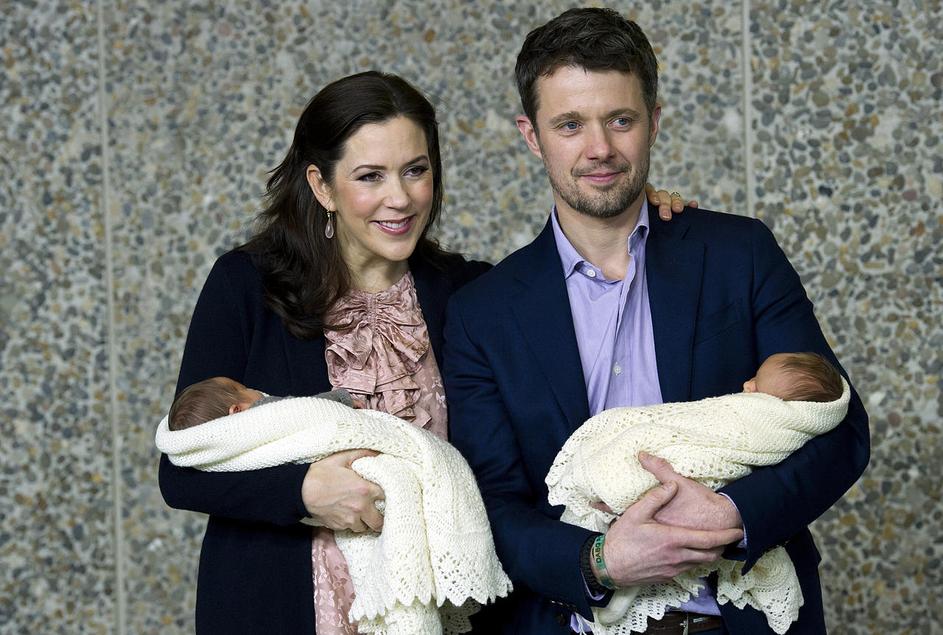 Danska kraljeva dvojčka sta bila krščena za Vincenta in Josefine. (Foto: EPA)