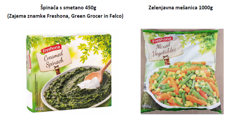 Odpoklicana zelenjava | Avtor: uprava za varno hrano