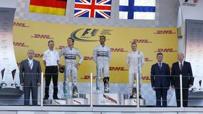 Rosberg Hamilton Bottas VN Rusije Soči Putin