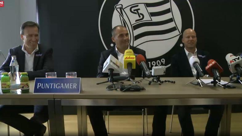 Milanič Jauk Goldbrich Sturm trener Gradec novinarska konferenca