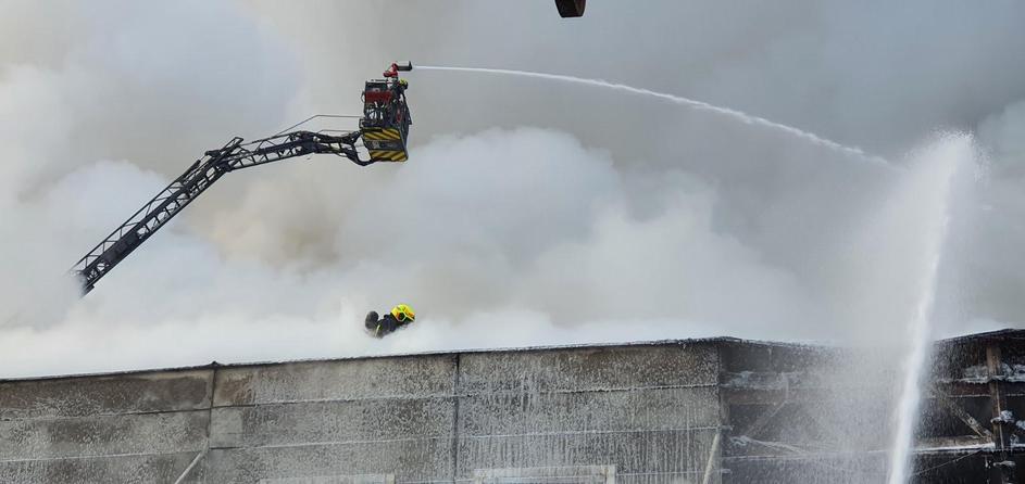 Požar na Plemljevi ulici v Ljubljani