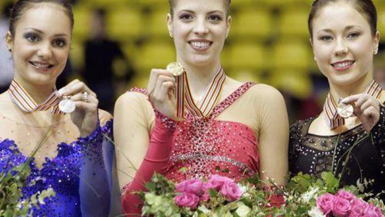 Carolina Kostner se je veselila novega evropskega naslova.