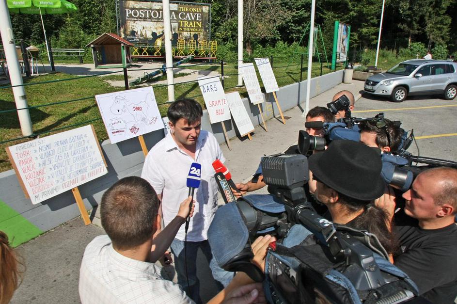 protest, podizvajalci, primorska avtocesta