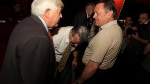 Predstavitev filma o Milanu Kučanu.