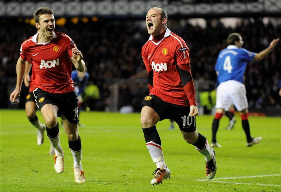 Wayne Rooney po blagodejnem sredinem zadetku. (Foto: Reuters)