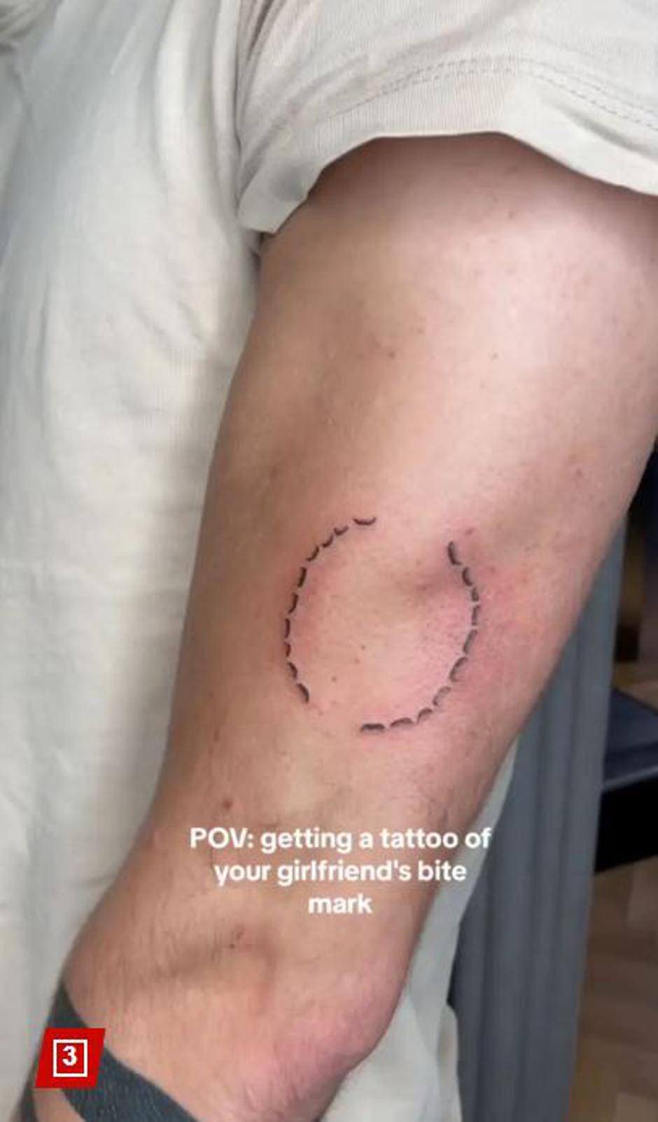 tetovaža ugriza | Avtor: Betty Zoo Tattoo