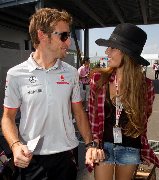 Jenson Button in Jessica Michibata