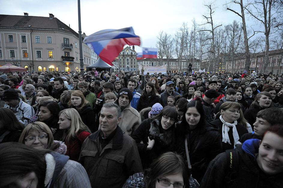 navijači sprejem Ljubljana skakalci