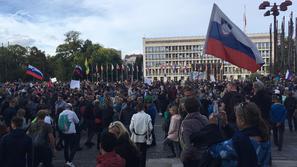 Protestni shod v Ljubljani