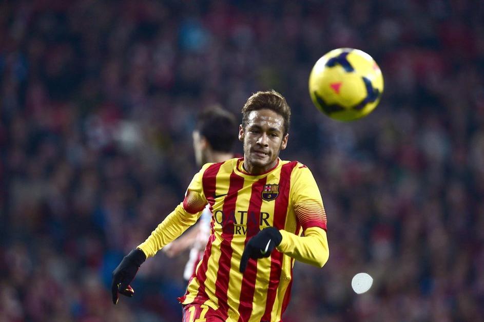 Neymar na tekmi med Barcelono in Atheltic Bilbaom