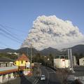 vulkan,Japonska, pepel, vulkanski pepel, izbruh vulkana
