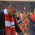 Thierry Henry Arsene Wenger Arsenal odkritje kipa kip govor