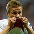 Blaszczykowski poljub grb dres Poljska Rusija Euro 2012 Varšava