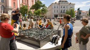 Turisti v Ljubljani