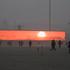 Peking onesnaženost sončni vzhod