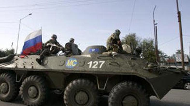 Ruski vojaki med umikom