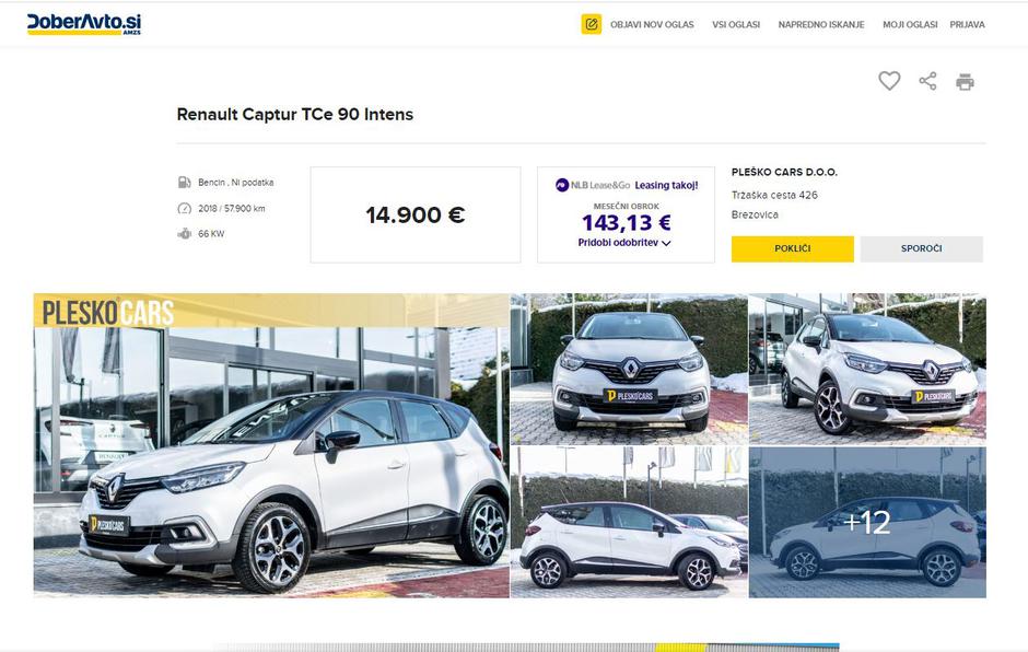 Renault captur Dober avto | Avtor: Doberavto