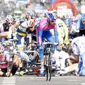 Giro kolesarska dirka po Italiji padec