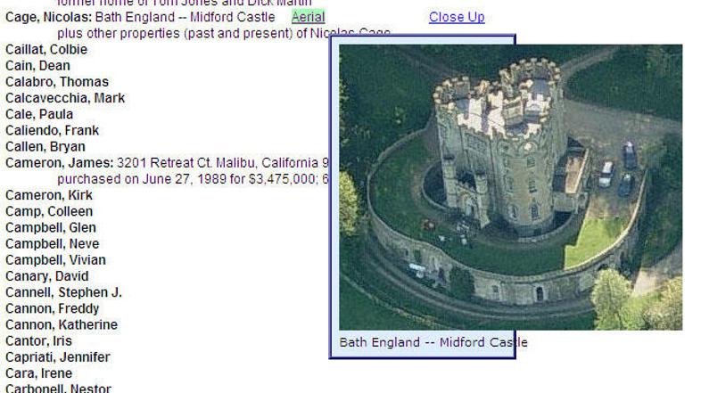 To je grad Nicolasa Cagea.