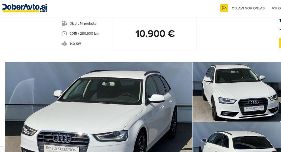 Ponudba rabljenih avtomobilov na spletni strani DoberAvto.si | Avtor: Doberavto