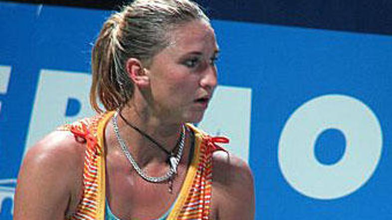 Tatiana Golovin je Katarini Srebotnik preprečila tako želeno zmago.