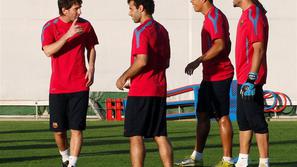 Messi Mascherano Adriano Pinto trening
