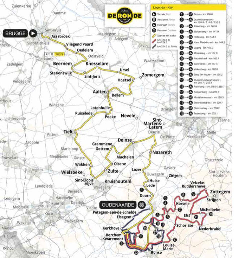 Trasa dirke po Flandriji | Avtor: Cyclingstage