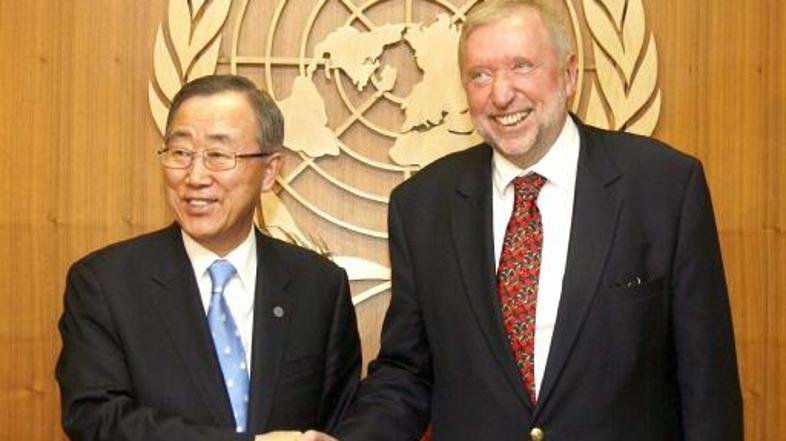 Generalni sekretar ZN se je v New Yorku s slovenskim zunanjim ministrom pogovarj