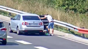 Nespametno početje tujega voznika