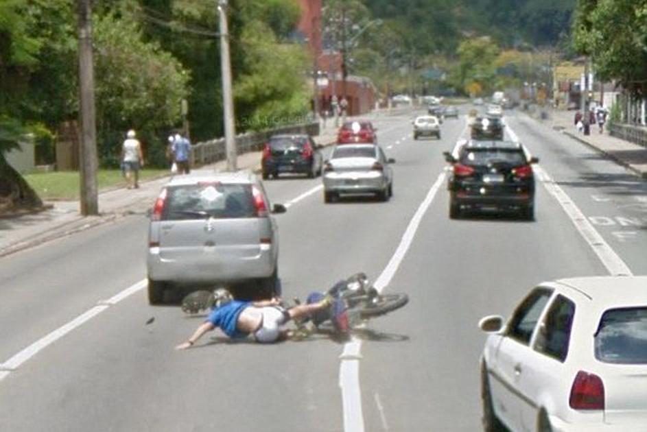 Motorist na Google Street View