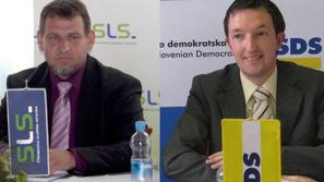 Župan Srečko Ocvirk in kandidat Tomaž Lisec se prepirata o občinskem bogastvu. (