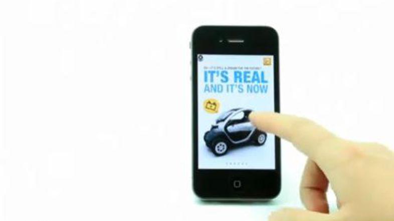 Pri renaultu so se za oglas za novo Applovo aplikacijo odločili postaviti napred