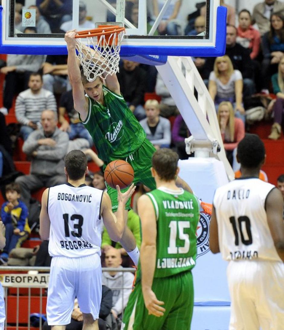 Brodnik Vladović Bogdanović Partizan Beograd Union Olimpija dvorana Pionir ABA | Avtor: ABA