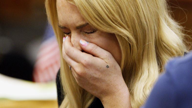 Lindsay je po izrečeni kazni začela histerično jokati. (Foto: Reuters)