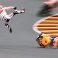 Pedrosa Repsol Honda Sachsenring nesreča padec