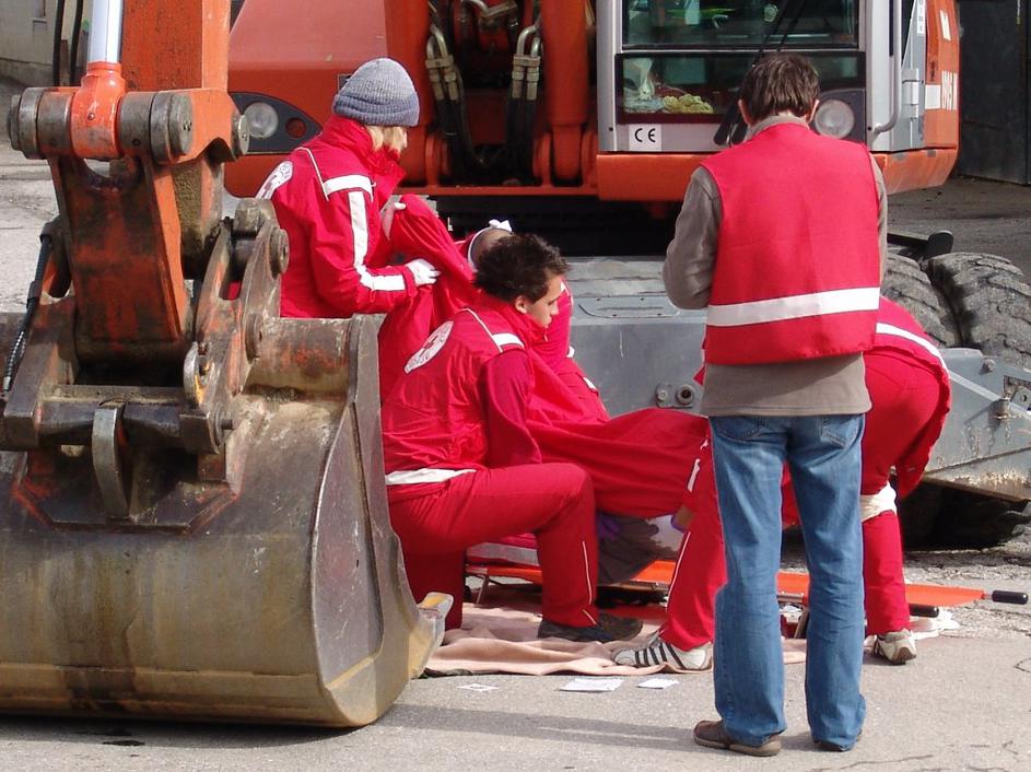 ekipe prva pomoč vaja 