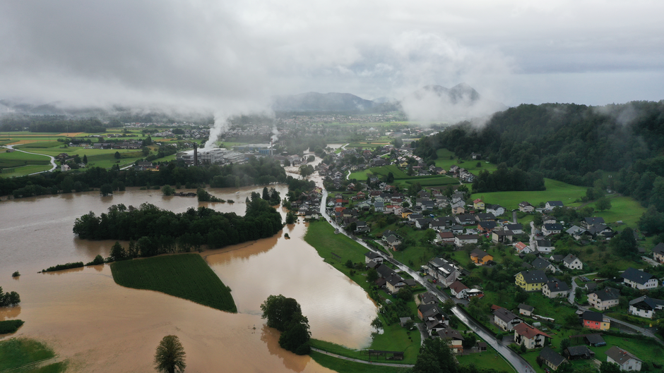 Občina Medvode, poplava, vas Goričane | Avtor: Občina Medvode