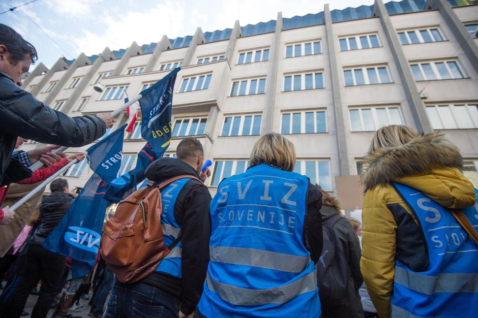 stavka SVIZ | Avtor: Anže Petkovšek