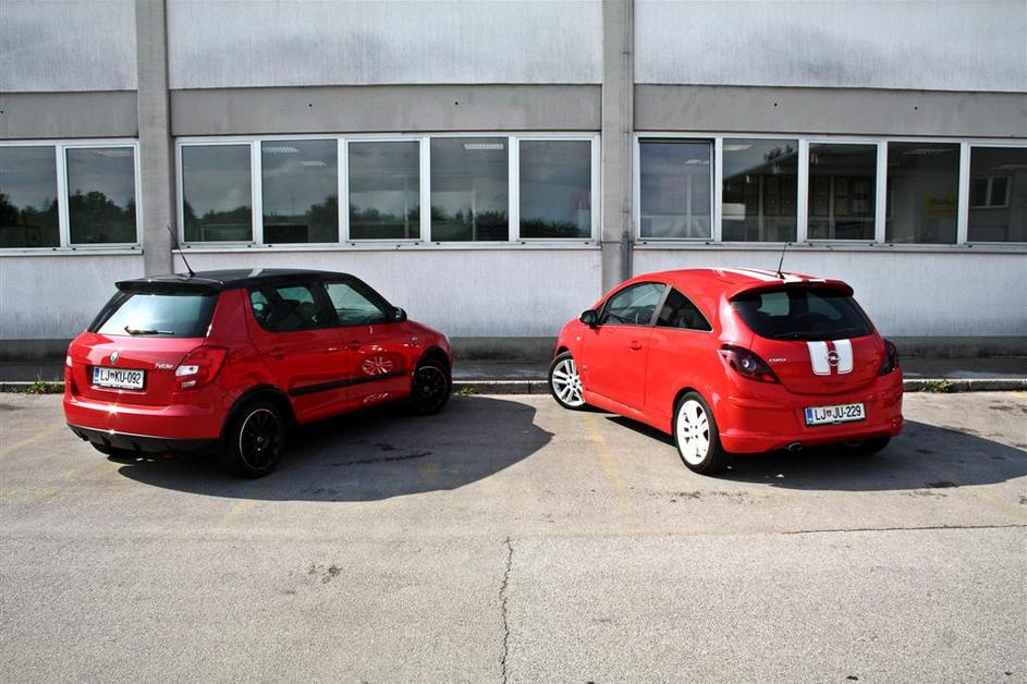 Opel corsa in škoda fabia