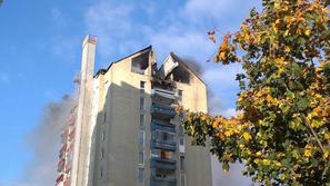 požar stolpnica Domžale