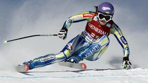 Tina Maze je zabeležila prvi letošnji odstop. (Foto: Reuters)