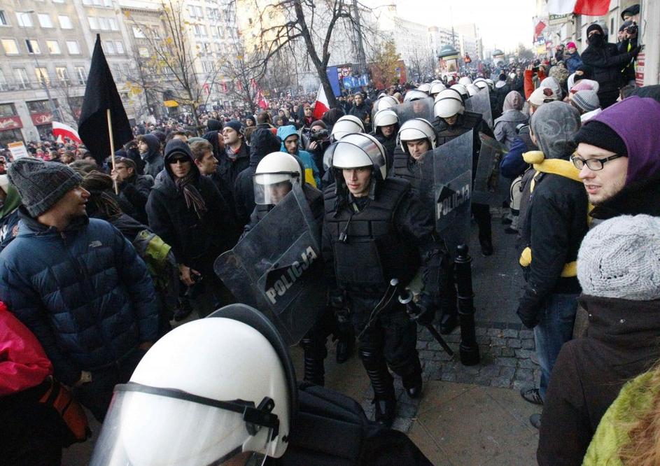 Protest v Varšavi 