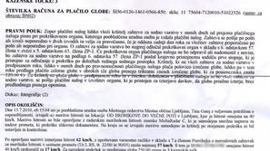 plačilni nalog, redarstvo, redarji ZABLURAN POPRAVLJEN