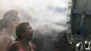 op avstralije vročina navijači hlajenje brisača led