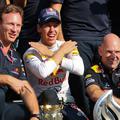 Christian Horner Sebastian Vettel Adrian Newey
