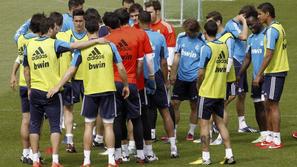 Higuain Ronaldo Real Madrid Malaga Valdebebas trening Liga BBVA Španija liga prv