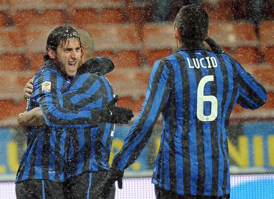 Milito Lucio Maicon Palermo Inter Milan Serie A Italija italijanska liga