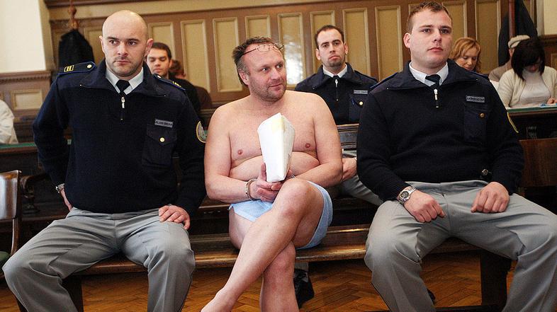 Casiraghijev šov na sodišču. (Foto: Boštjan Tacol)