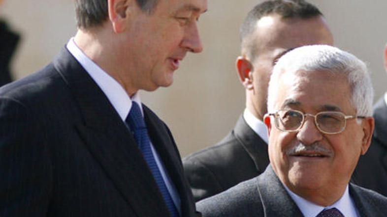 Türk je v Ramali izrazil solidarnost s Palestinci.